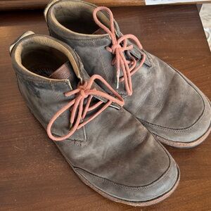 OluKai Dark Brown Chukka Boots